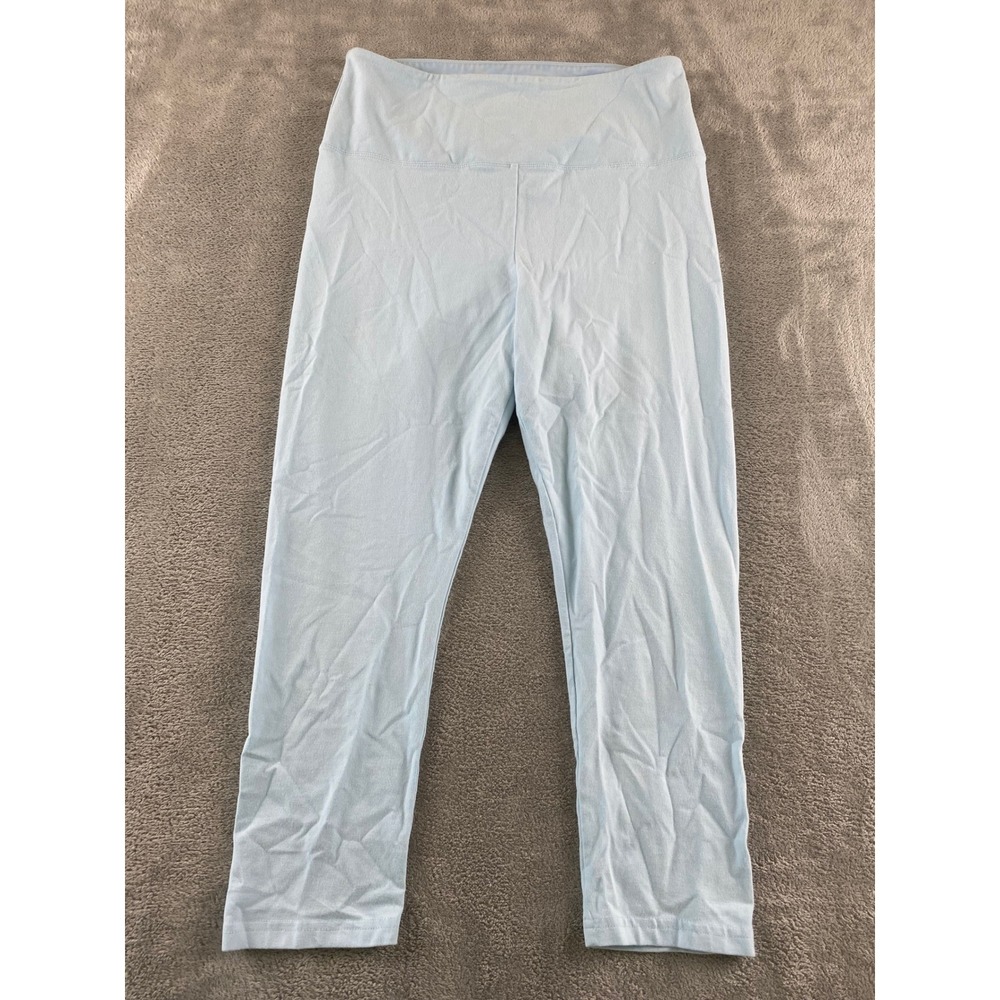 Style & Co Womens High Rise Capri Leggings Light Blue Cropped Pants Size M